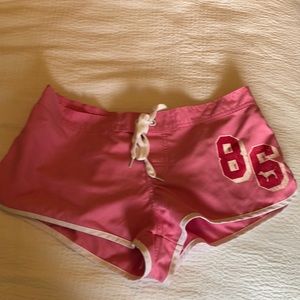 PINK shorts.
